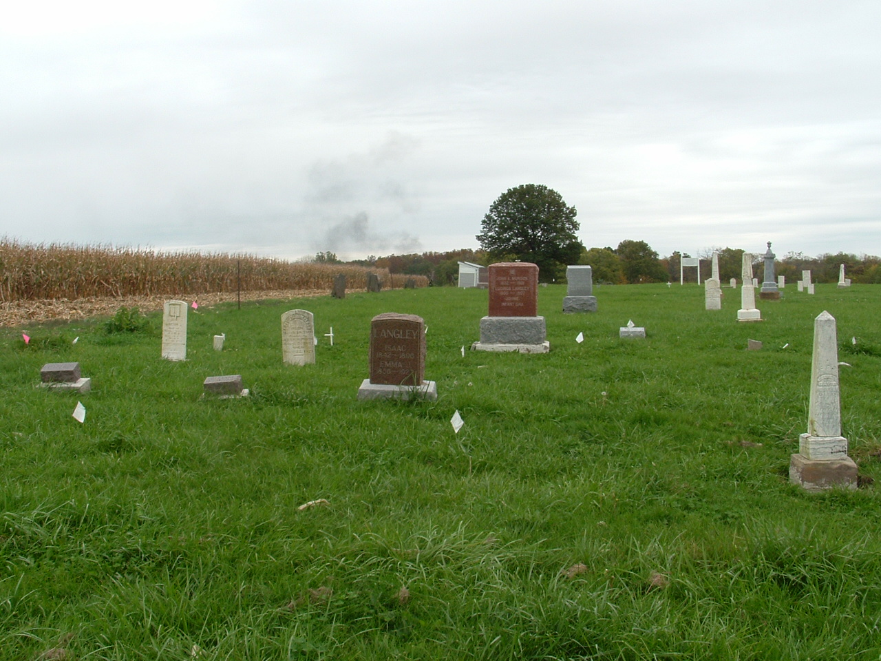 October 14, 2008 view of the cemetery